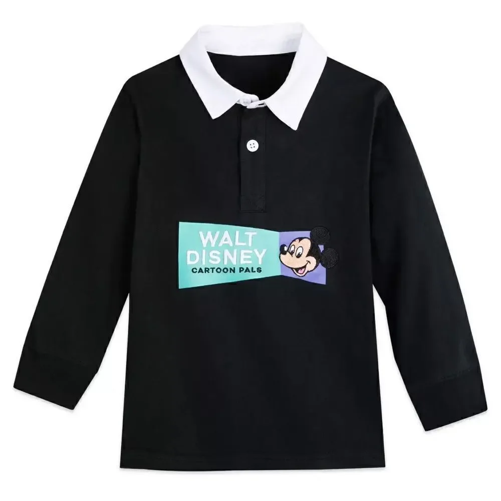 NWT Mickey Mouse ''Cartoon Pals'' Long Sleeve Shirt for Kids Sz 7